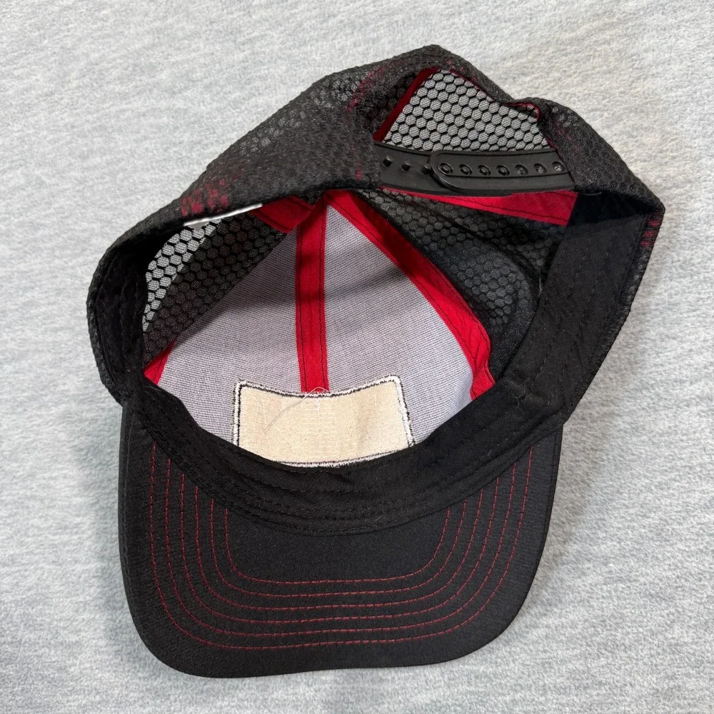 Seagrams Spiked‎ Hat Unisex One Size Black Mesh Trucker Snapback WWE Logo